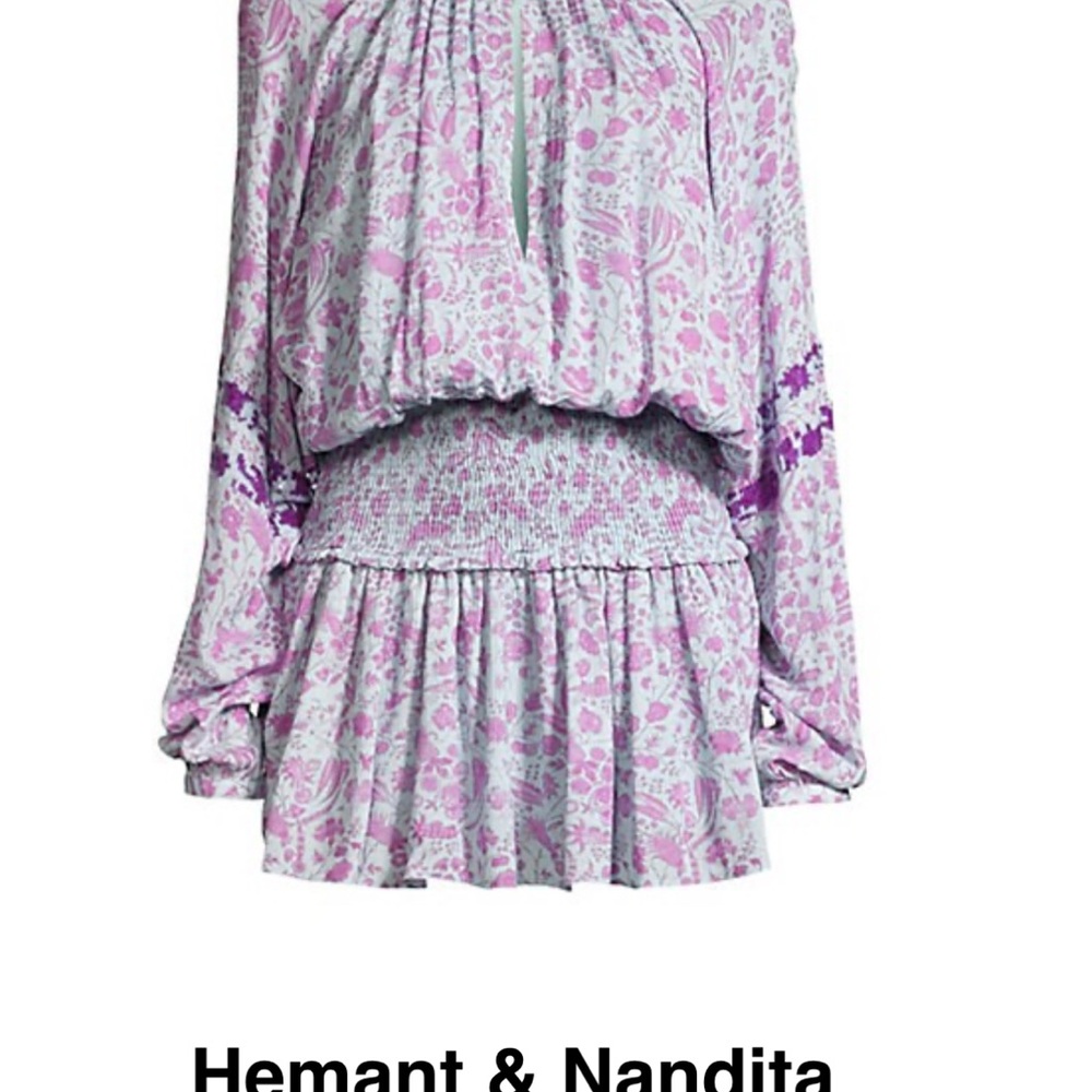 Hemant & Nandita Purple Floral Dress